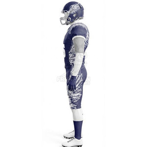 Uniforme de football américain personnalisable en gros, respectueux de l'environnement, à manches courtes, pour équipes, clubs et écoles, différentes tailles et couleurs - Product Image 3