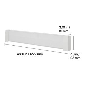 Copertura Frontale per Radiatore Elettrico a Battiscopa in Acciaio Resistente Serie Premium da 4 piedi per Miglioramenti Domestici - Product Image 5