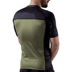 Premium Quality Short Sleeves Rashguards Best Selling Stretchable Gym Shirts 2026 Custom Design MMA Rash Guards For Adults OEM - Product Image 3