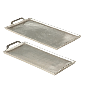 Bandeja de Almacenamiento de Metal Rústico, Bandeja para Pan y Postres, Bandeja Decorativa para Velas de Aromaterapia, Bandejas de Metal para Servir Café, Té y Alimentos - Product Image 6