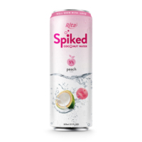 Vente en gros, boisson Oem 325 ml, eau de noix de coco étincelante, saveur de Pina Cola alcoolique