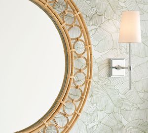 Miroir rond en rotin charmant, fait main, avec cadre en osier, miroir décoratif style bohème, décoration intérieure pour chambre et salon - Product Image 4