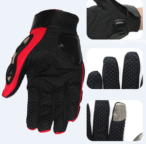 Guantes de Motocicleta de Cuero Negro de Alta Calidad, Transpirables, de Dedo Completo, para Motociclistas Profesionales - Product Image 4