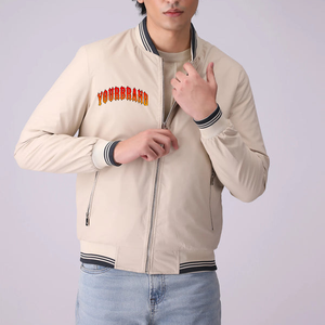 High Quality Customizable Unisex Varsity Jacket with Stand Collar and Front Logo-Winter Fashion - Product Image 1