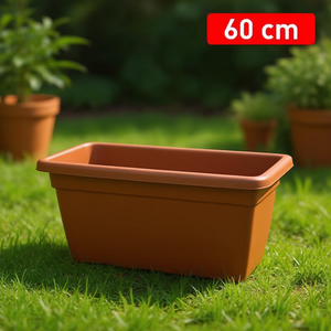 MACETA 60CM Pot de fleurs en plastique élégant pour usage intérieur/extérieur - Product Image 3