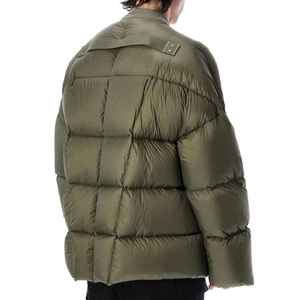 Hooded Stand Waterproof Heavy Designer Puff Padded Coat Oversized Bubble Winter Black Custom <b>Men</b> Shiny Puffer Jacket Streetwear - Product Image 2