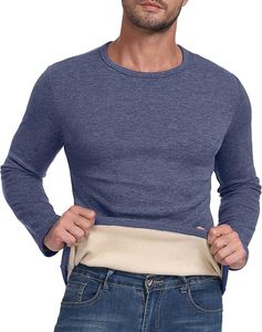 Chemise Homme Grande Taille en Laine Mérinos Coupe Ample Flanelle Épaisse Manches Longues Surchemise Décontractée Confortable Respirante Unie Bouton Unique - Product Image 2