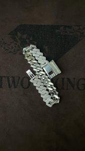 Custom 14mm Lab Grown Diamond Cuban Link <b>Bracelet</b> 10k 14k 18k VVS1 Prong <b>Set</b> Iced Men's Gift Rhodium Plated Wholesale B2B - Product Image 6