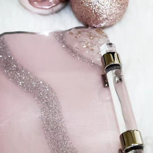 ถาดตกแต่งอเนกประสงค์ทรงสี่เหลี่ยมผืนผ้าลายดอกไม้สไตล์อาร์ตเดโค ทำด้วยเรซิ่น พร้อมระบบสัมผัส - Product Image 1