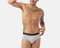 Caleçons mi-hauts pour hommes en coton/élasthanne à prix abordable, sous-vêtements tendance, logo de marque personnalisé OEM, vente en gros, multicolores pour adultes