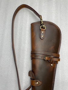 Custom OEM Genuine Leather Waterproof Windproof Breathable Winter Hunting Guns Case & Bag with <b>Padding</b> <b>Lock</b> Zippers Print - Product Image 5