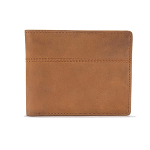 RAHRAJ ENTERPRISES Red Leather Bifold <b>Wallet</b> Men's Slim Card <b>Holder</b> Travel <b>Passport</b> Case Model Re-mw-022 500 Pieces 7-Day Sample - Product Image 1