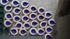 Diyas de Terracota Hechas a Mano en India, al por Mayor |   Lámparas de aceite de barro para Diwali, Navratri y eventos religiosos - Product Image 2