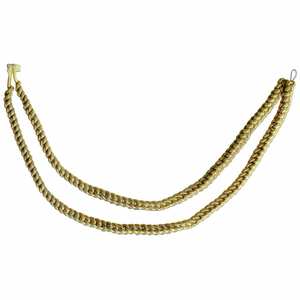 Cordón Táctico Amarillo Dorado con Puntas Azules, Diseño Clásico Personalizable, Cordón de Hombro de Algodón y Poliéster - Product Image 6