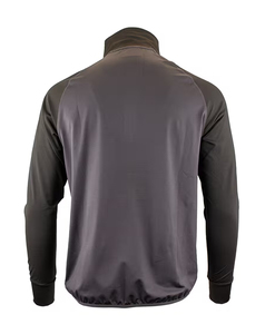 Sudadera de Hombre con Cierre de Cremallera, Color Sólido, Manga Raglán, Cuello Alto, Secado Rápido, Corte Ajustado, Deportiva, Tejida, 100% Poliéster, 180g - Product Image 2