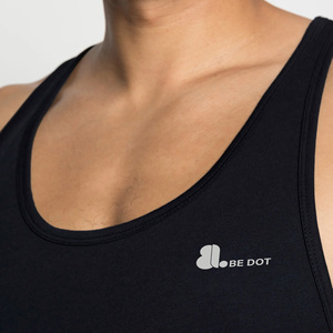 เสื้อกล้ามผู้ชายแบบ Racerback ผ้าฝ้ายใยไผ่ พิมพ์ลายการ์ตูน โลโก้ด้านหน้า สไตล์ไฮสตรีท ไม่หดตัว - Product Image 5