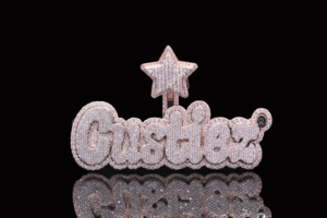 Colgante de Dados de Acero Inoxidable con Diamantes CZ Personalizados Estilo Hip Hop - Product Image 4