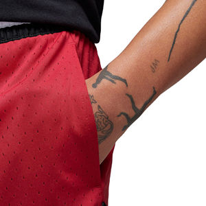 <b>Men's</b> <b>Red</b> Mesh Basketball <b>Shorts</b> Elastic Waist Breathable Sporty Athletic Training <b>Shorts</b> with Side Stripe Design Manufacturer - Product Image 6
