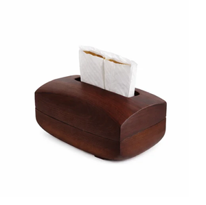 Elegant Handmade Wooden Square <b>Cube</b> Tissue Dispenser & Napkin Holder for Home and Office <b>Table</b> Use - Product Image 3