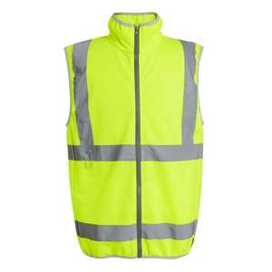 Gilet de sécurité multi-poches en maille respirante réfléchissante en polyester, vêtements fluorescents pour chantier, unisexe - Product Image 3
