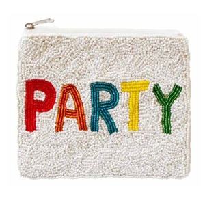 Porte-monnaie perlé fait main éco-responsable Cool Mom avec fermeture éclair, mini pochette pour femme, voyage et maquillage - Product Image 6