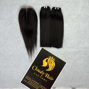 Extensiones de pelo crudo de Vietnam virgen grado 10A al por mayor muestra gratuita hueso recto cutícula alineada Paquete de pelo humano de alta calidad - Product Image 3