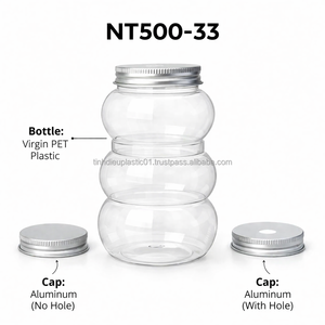 Botella de Plástico PET de 500 ml NT500-3318 Transparente, Ecológica, de Doble Capa, para Bebidas y Jugos, con Tapa de Rosca, TINH DIEU VIETNAM PLASTIC, Venta al Por Mayor - Product Image 3