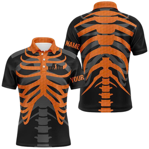 Venta al por mayor de camisetas polo Halloween sublimación uniforme profesores aspecto profesional proveedor de Canadá - Product Image 3