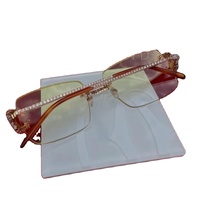 Gafas de Sol Cuadradas Duraderas con Montura Completa de Diamantes Moissanite, Lentes Anti-Reflejantes, Modelo DS-05 de Dvars, Personalizadas, Nuevas y Modernas