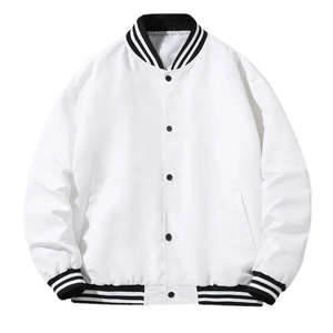 Veste universitaire en toile pour homme, personnalisable avec logo brodé, respirante et à séchage rapide, idéale pour l'hiver - Product Image 1