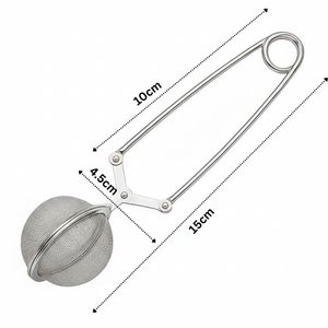 Stainless Steel <b>Tea</b> <b>Infuser</b> Ball with Squeeze Handle Fine Mesh Loose Leaf <b>Tea</b> Strainer Reusable <b>Tea</b> Steeper for Cup & <b>Mug</b> - Product Image 2