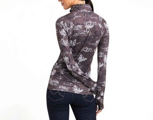 Polo d'équitation pour femmes, respirant, extensible dans quatre directions, en spandex/polyester, avec logo personnalisé, couleur au choix - Product Image 2