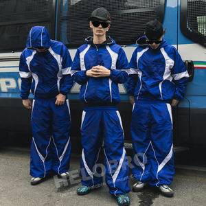 Ensemble de survêtement décontracté oversize en coton respirant et écologique, pantalon de jogging ample, coupe-vent deux pièces - Product Image 2