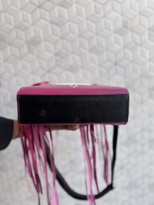 Magnifique sac fourre-tout en cuir brodé à la main avec franges et pompons, style bohème, multi-usages, pour femme - Product Image 4