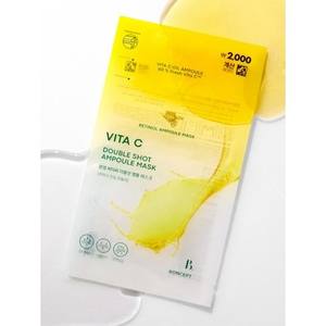 Bonsep Vita C Double Shot Ampoule Masque Haute Qualité 1 Feuille 34.5g Masque Facial à Bas Prix - Product Image 1