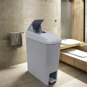 Foot Pedal Sanitary Waste Bin 21L ISO 22196 Certified Touch-Free Eco-Friendly PP ABS Modern Luxury Rectangular Design for - Product Image 5