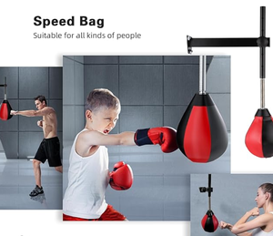 Speed <b>Bags</b> for Boxing <b>Punching</b> <b>Bag</b> with Reinforced Spring Wall-Mounted Strong Durable <b>Punching</b> <b>Bag</b> with Stand Height - Product Image 3