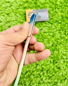 Saaqaans Enterprises Wholesale Single <b>Edge</b> Razor Blade with Blue Tip <b>Plastic</b> Handle Body Shaving Imported Stainless Steel - Product Image 1