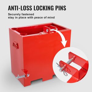 Cassetta Portaoggetti per Trattore Categoria 1 a 3 Punti, Capacità 800 libbre, con 2 Ricevitori per Gancio di Traino e Cassetta Portaoggetti da 5 piedi cubi - Product Image 6