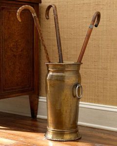 Antique Brass <b>Umbrella</b> <b>Stand</b> One-Sided Capacity Freestanding Holder for Hotel Lobby Decoration - Product Image 4