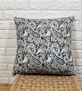 Funda de Cojín Rectangular de Lino Bordado a Mano Estilo Nórdico, Decorativa para el Hogar - Product Image 1