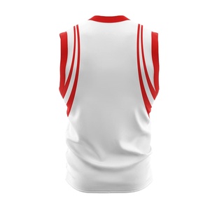 Uniforme de basketball pour hommes de qualité supérieure, personnalisé, à séchage rapide, respirant, 100% polyester, sans manches, taille élastique, motif uni - Product Image 5