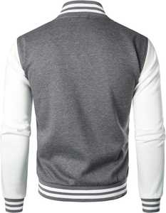 Veste universitaire en cuir de qualité supérieure, confortable, style baseball universitaire en satin, imperméable, style hiver, fourrure, vente en gros - Product Image 3