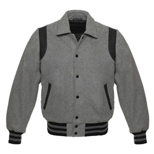 Veste universitaire pour homme grande taille de haute qualité, dernier design, col montant fin, veste de style Letterman pour l'hiver - Product Image 1