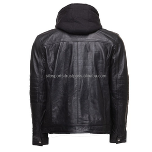 2025 OEM Original noir veste en cuir de vachette pour hommes bas quantité minimale de commande hiver mode grande taille veste imperméable chauffée Double face - Product Image 2