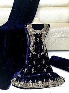 Ropa de India y paquistaní para mujer, traje étnico Punjabi con trabajo manual, Anarkali Salwar Kameez - Product Image 6