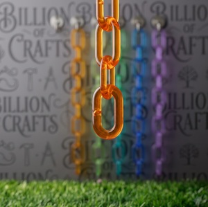 Chaîne de maillons en résine de qualité supérieure, art mural décoratif de qualité export pour la décoration intérieure moderne et les espaces de luxe - Product Image 5