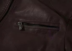 เสื้อแจ็คเก็ตหนังวัวแท้สำหรับผู้ชายแบบสั่งทำ |   เสื้อแจ็คเก็ตวินเทจระบายอากาศได้ดีสำหรับการล่าสัตว์และเดินทางกลางแจ้ง พร้อมซิปปิด |   ขายส่งแบบ OEM - Product Image 3