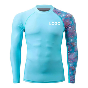 เสื้อแรชการ์ดสำหรับเล่นเซิร์ฟ Edoor Wears แบบสั่งทำได้สำหรับทุกเพศ ป้องกันรังสียูวี ระบายอากาศได้ดี เป็นมิตรกับสิ่งแวดล้อม ต้านเชื้อแบคทีเรีย ผลิตจากผ้าสแปนเด็กซ์/โพลีเอสเตอร์ 180 กรัม - Product Image 1