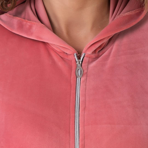 Custom Logo Velvet Zipper Track Suit Set Eco-Friendly <b>Velour</b> Lady <b>Tracksuit</b> for <b>Women</b> Made in Pakistan Winter Season - Product Image 5